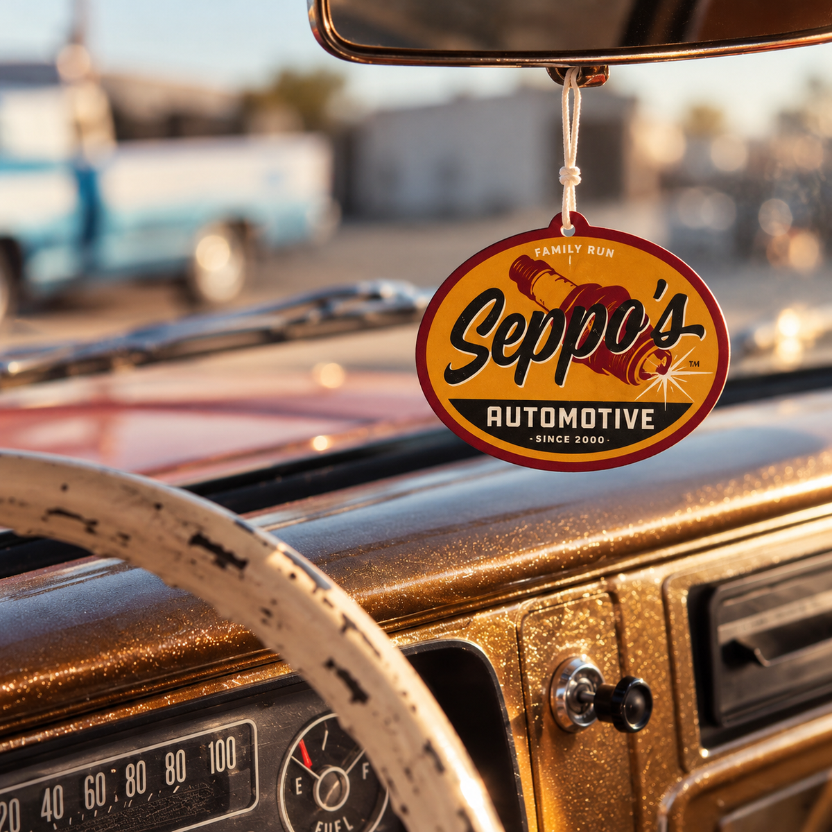 Seppo's OG Logo Car Air Freshener – West Coast Cedar
