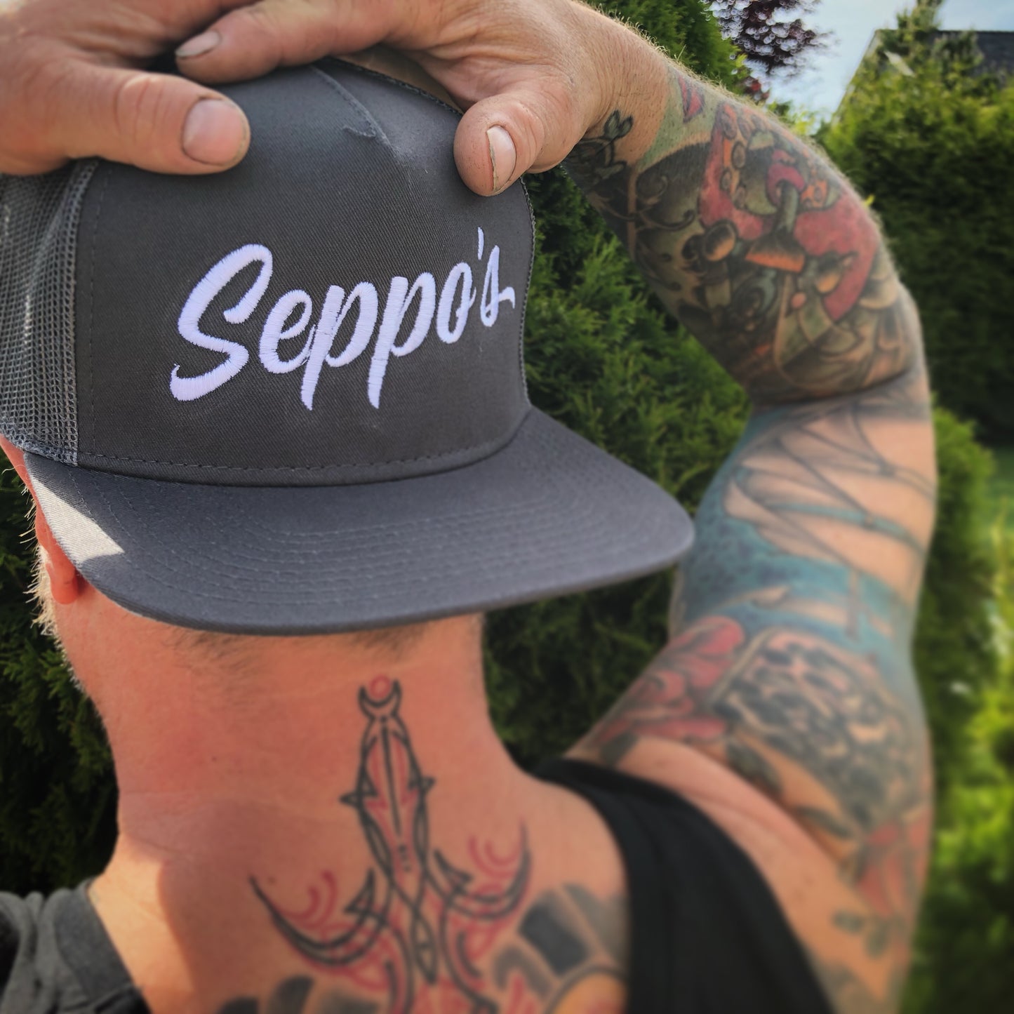 Seppo's - Superior Cotton Trucker Flat Visor Mesh Back Snapback
